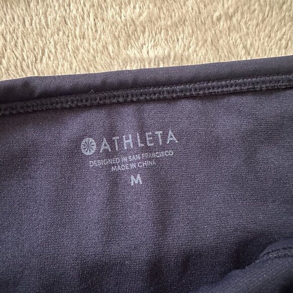 Athleta Swimsuit Two Piece Bikini Women's Medium Large M/L Navy Blue - Picture 2 of 7